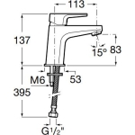 Roca A5A321EC0N Vela 面盆龍頭 連彈弓去水
